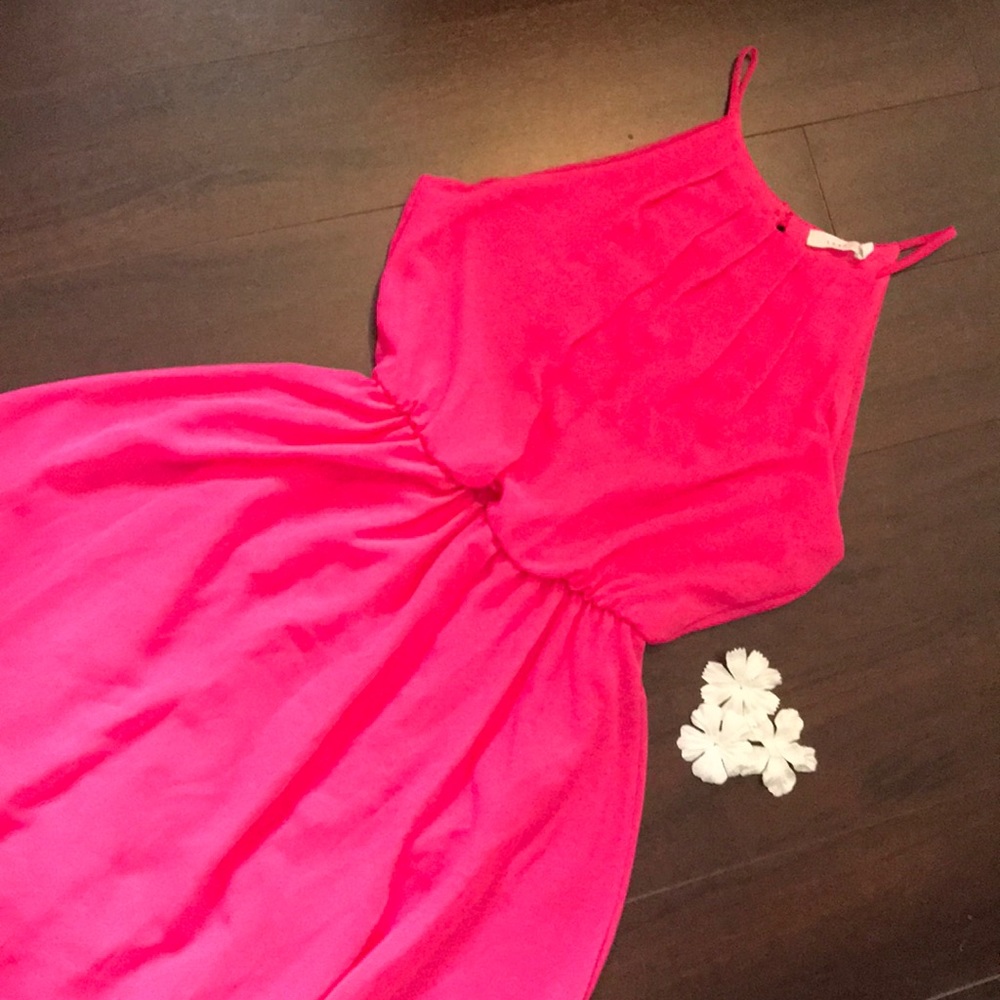 Pink Blouson Dress